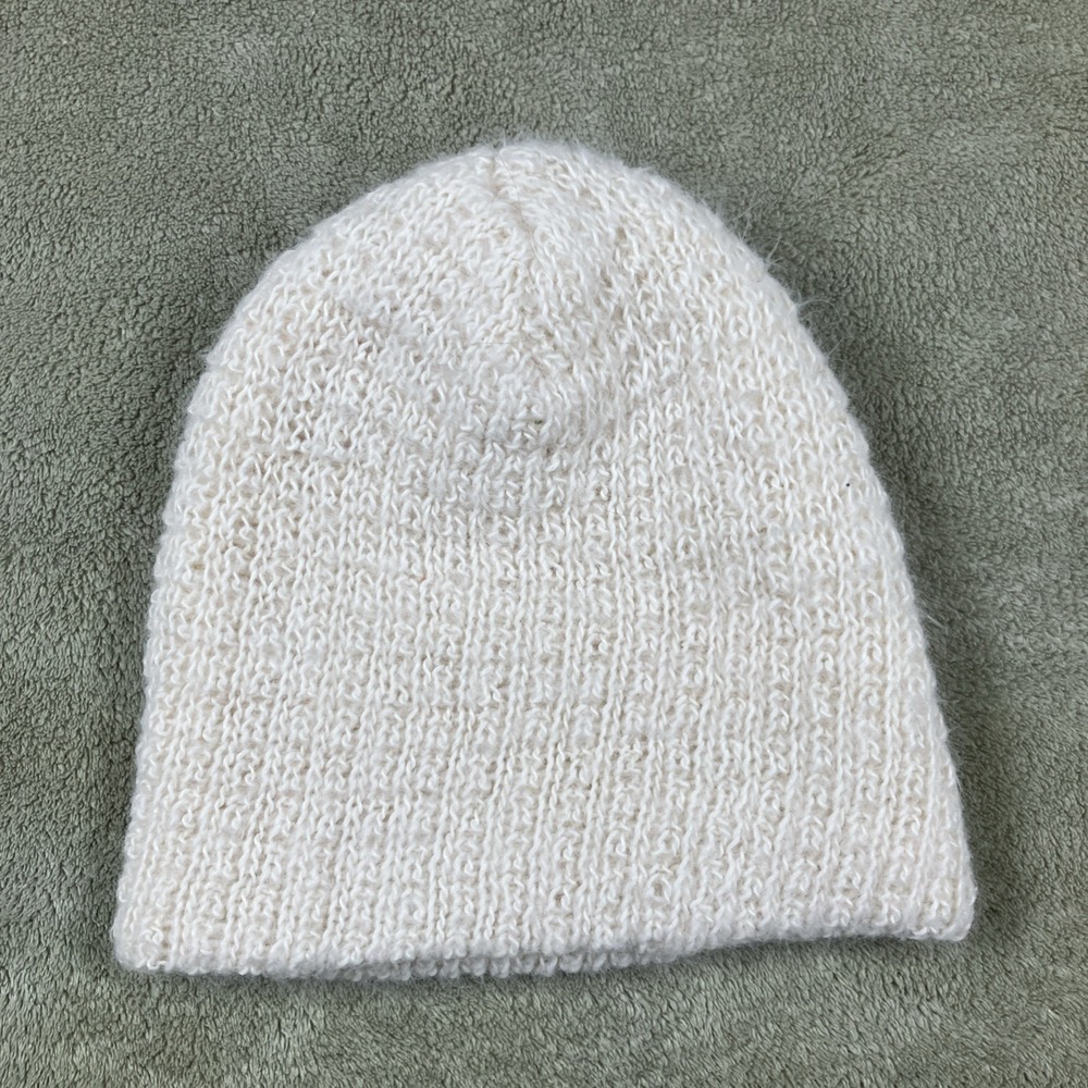 Kimchi Blue Beanie Knit Hat Winter White One Size Acrylic